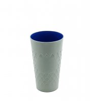 (Bild für) Apfelwein Becher klein (Geripptes) Bembel Edition Grau / Blau