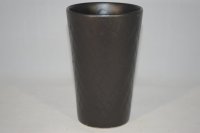 (Bild für) Gerippter Becher schwarz matt 0,5 Liter