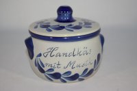 (Bild für) Handkäs mit Musik Topf 500 ml blau grau
