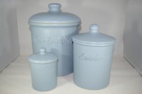 (Bild für) Set Fjordblau Kartoffel Zwiebel Knobi grade ohne Henkel