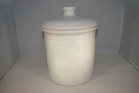 (Bild für) Rumtopf 5 Liter weiss matt ohne Henkel