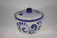 (Bild für) Schmalz Topf 500 ml blau grau
