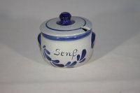 (Bild für) Senftopf grau blau mittel