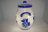 Rumtopf 4 Liter grau blau Salzglasur