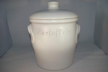 Kartoffeltopf weiss matt