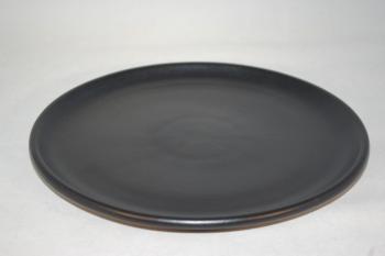 Essteller 24 cm schwarz matt