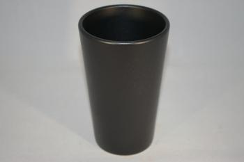 Becher 300 ml Steinzeug schwarz matt
