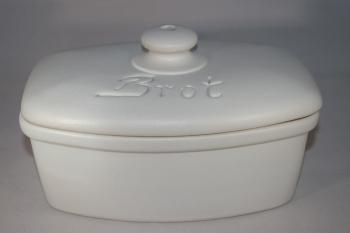 single Brottopf weiss matt