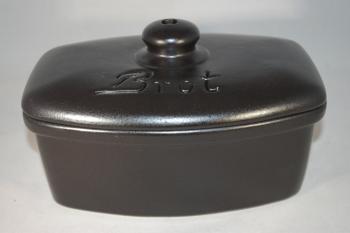 single Brottopf schwarz matt