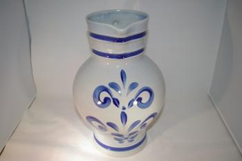 Bembel 5 Liter Steinzeug grau blau