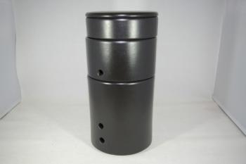 Stapelbare Zwiebel und Knoblauchdose schwarz matt