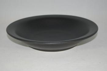 Suppenteller schwarz matt