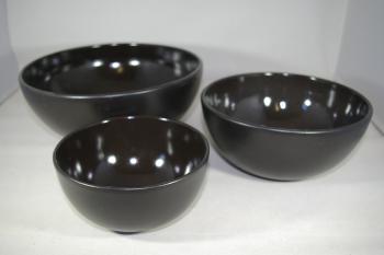 Set Bowls schwarz matt