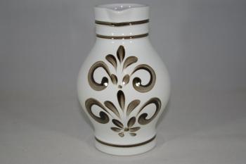 1 Liter Bembel weiss schwarz