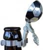 Bierflaschendeckel Fussball Zinn