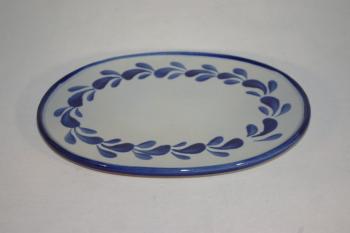 Frühstücksbrettchen grau blau