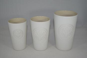 Eintracht Frankfurt Becher weiss matt