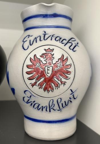 Eintracht Frankfurt Bembel rot mit eigenem Text