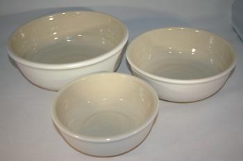 Angebot Set 3 Schüsseln weiß matt