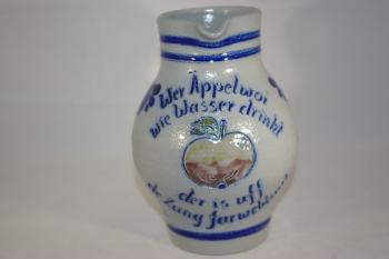 1 Liter Bembel mit Spruch