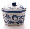 Handkäs Topf 500 ml blau grau