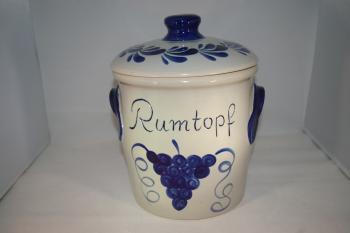 Rumtopf 5 Liter grau blau