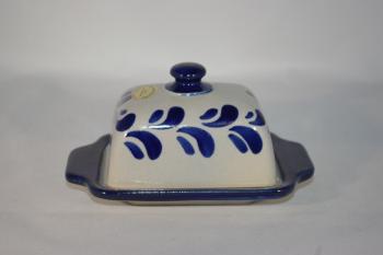 Butterdose klein grau blau