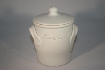 Knoblauchtopf weiss matt