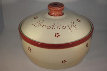 Brottopf rund Rubin 30 cm ohne Henkel