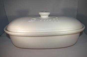 Brottopf 40 cm weiss matt