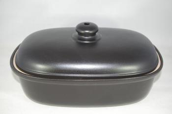 Brottopf 30 cm schwarz matt ohne Text