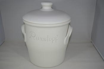 Rumtopf 5 Liter weiss matt