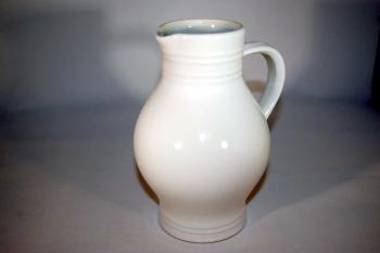 1 Liter Bembel weiss glänzend