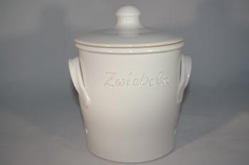 Zwiebeltopf weiss glänzend